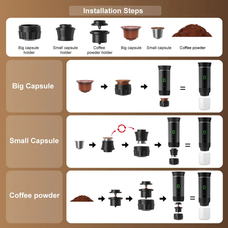 Portable espresso machine