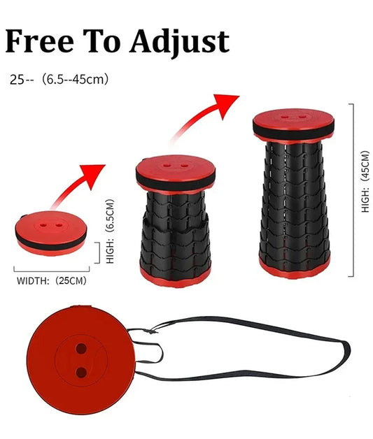 Outdoor Portable Plastic Folding Retractable Chair